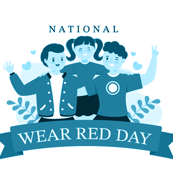 national wear red day logo